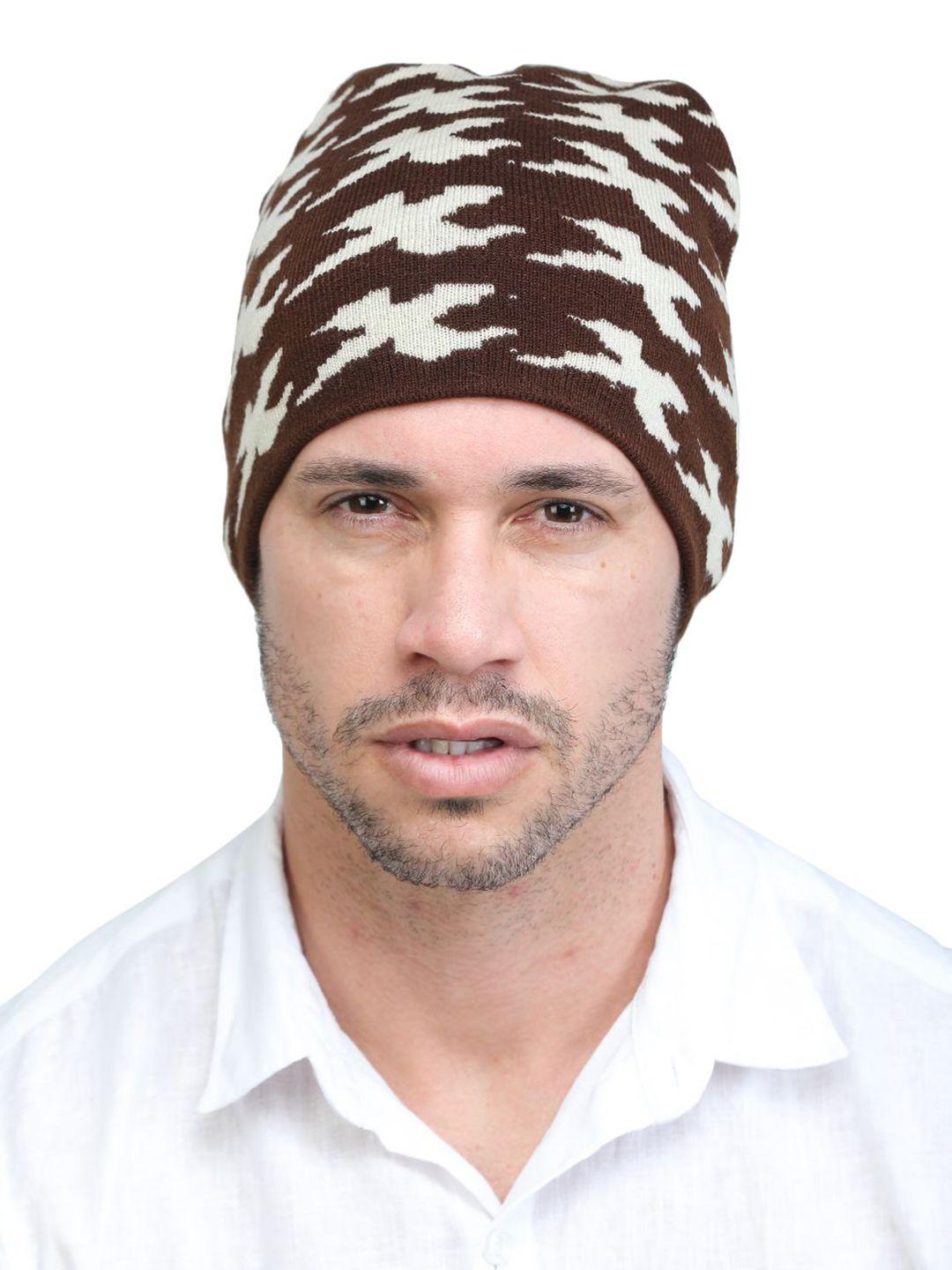 ellis men printed acrylic beanie