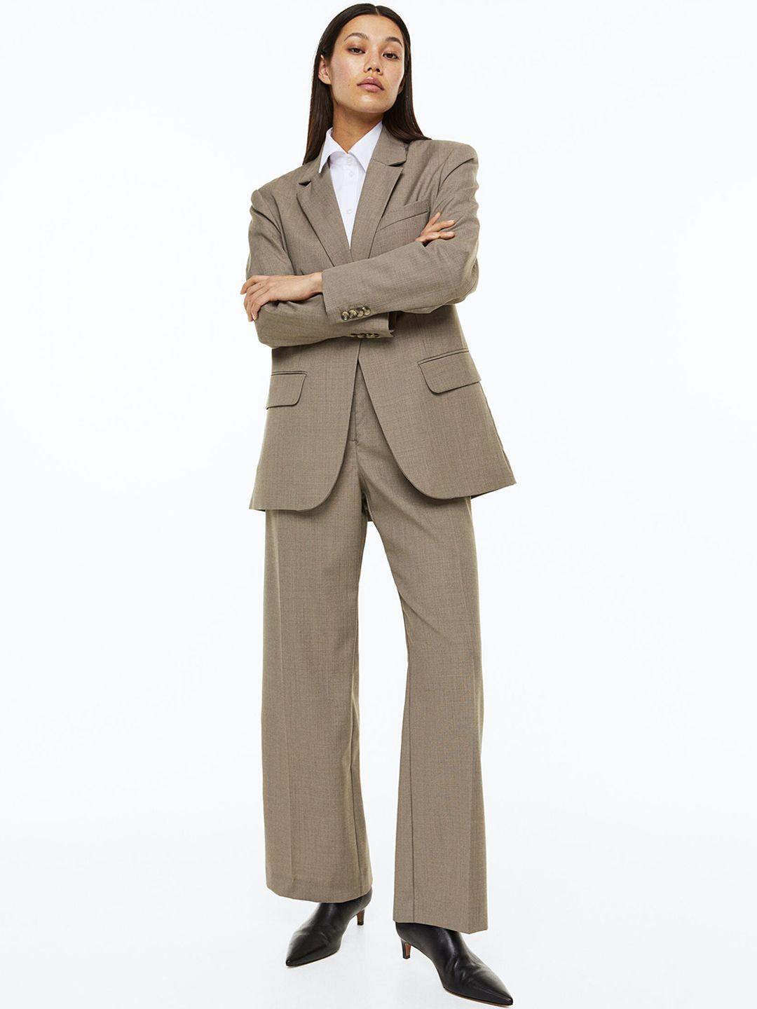 h&m women wool-blend tailored trousers