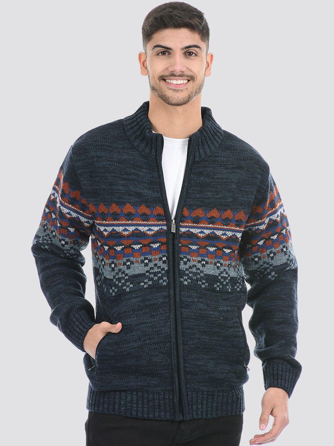 london fog men printed acrylic cardigan