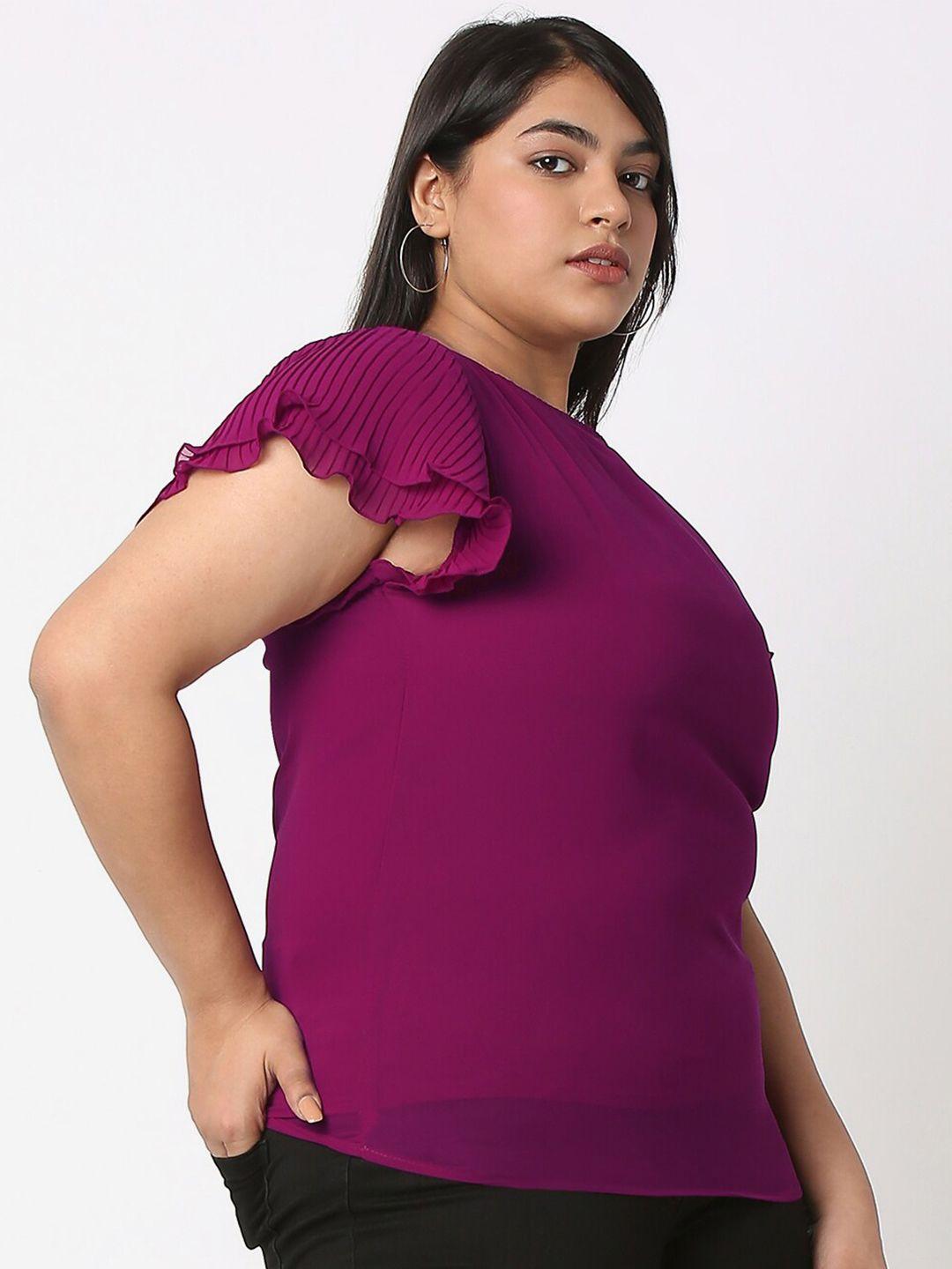 curves by mish plus size round neck top