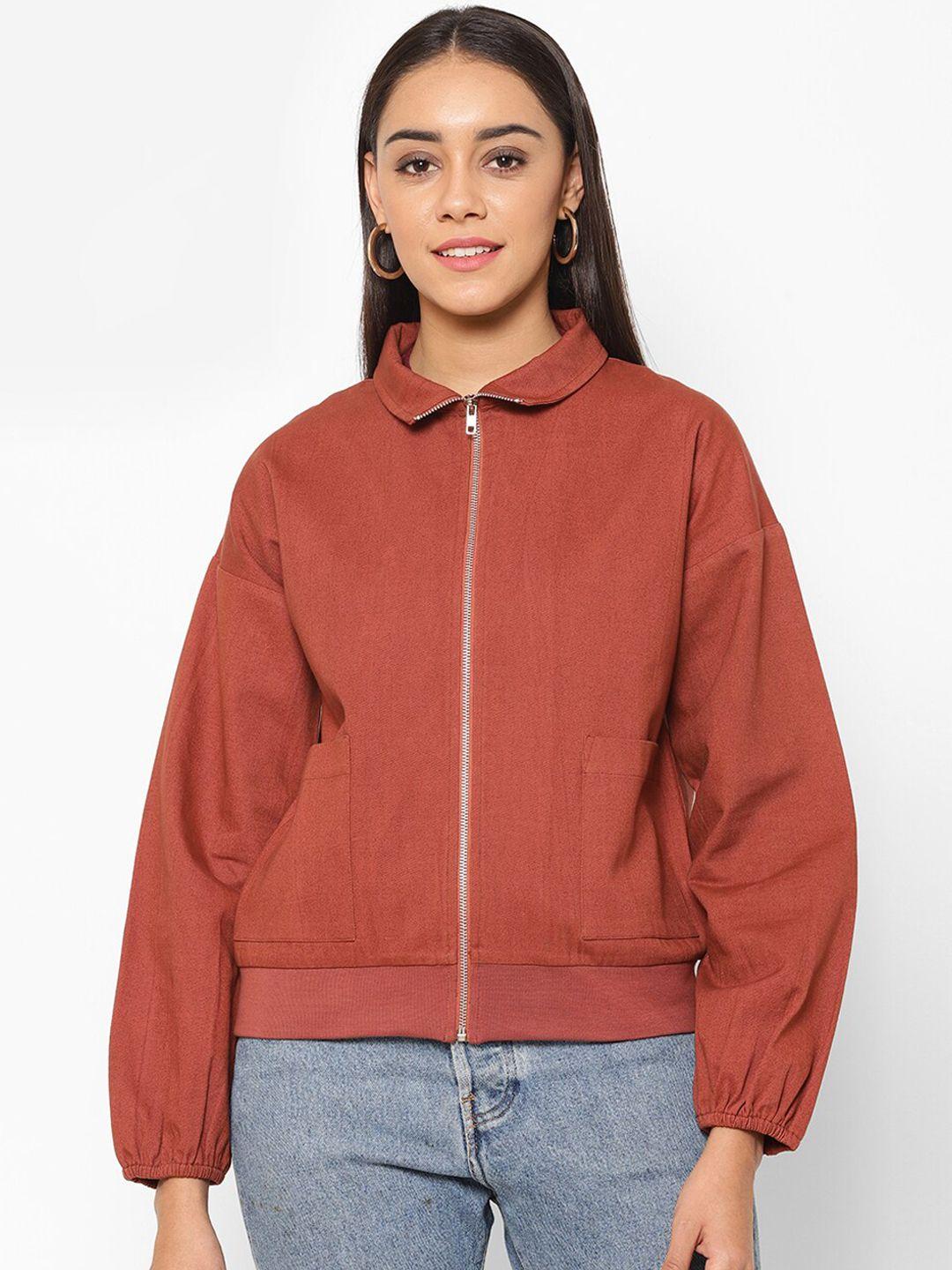 house of kkarma women cotton bomber jacket