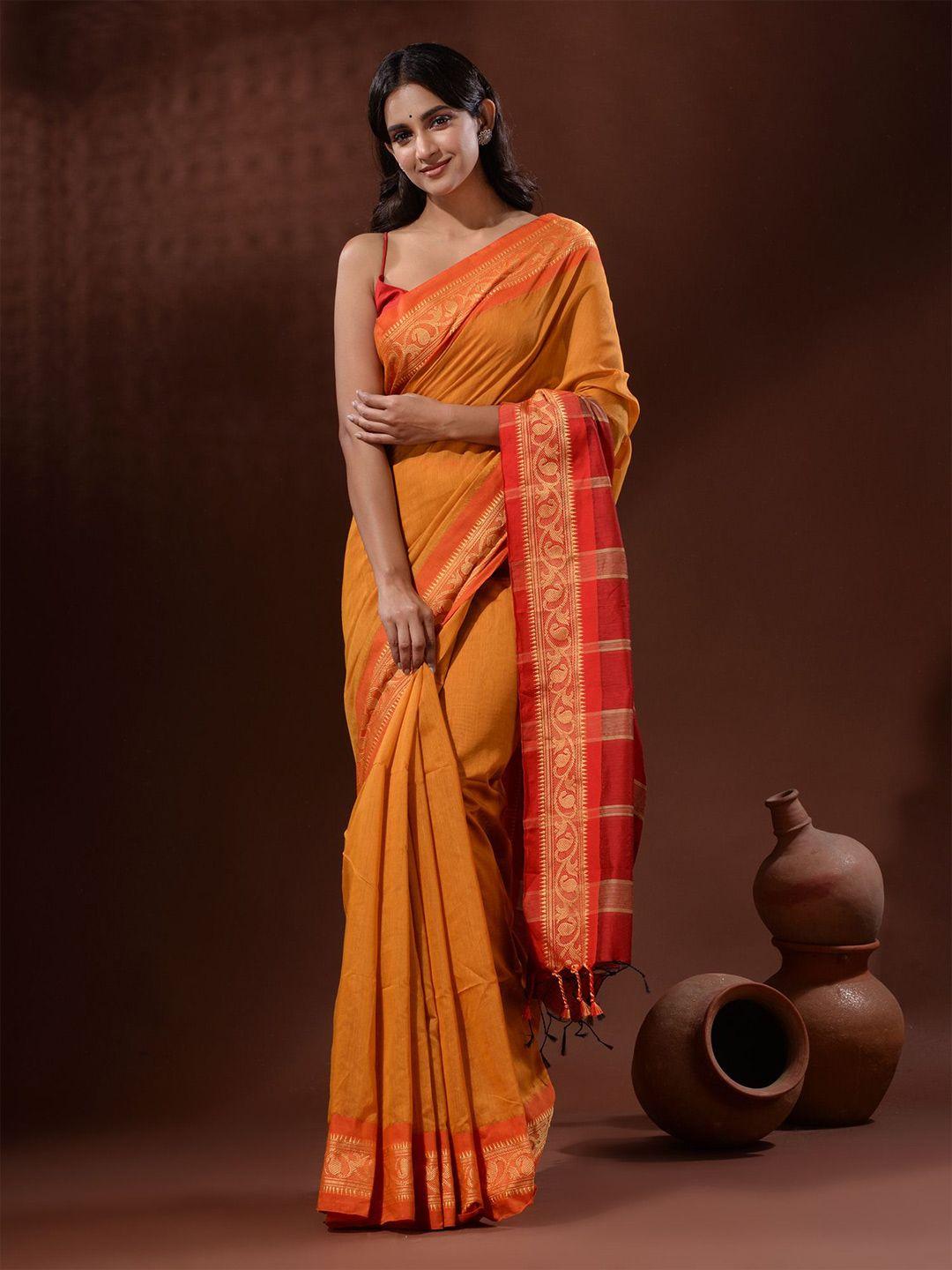 charukriti silk cotton saree