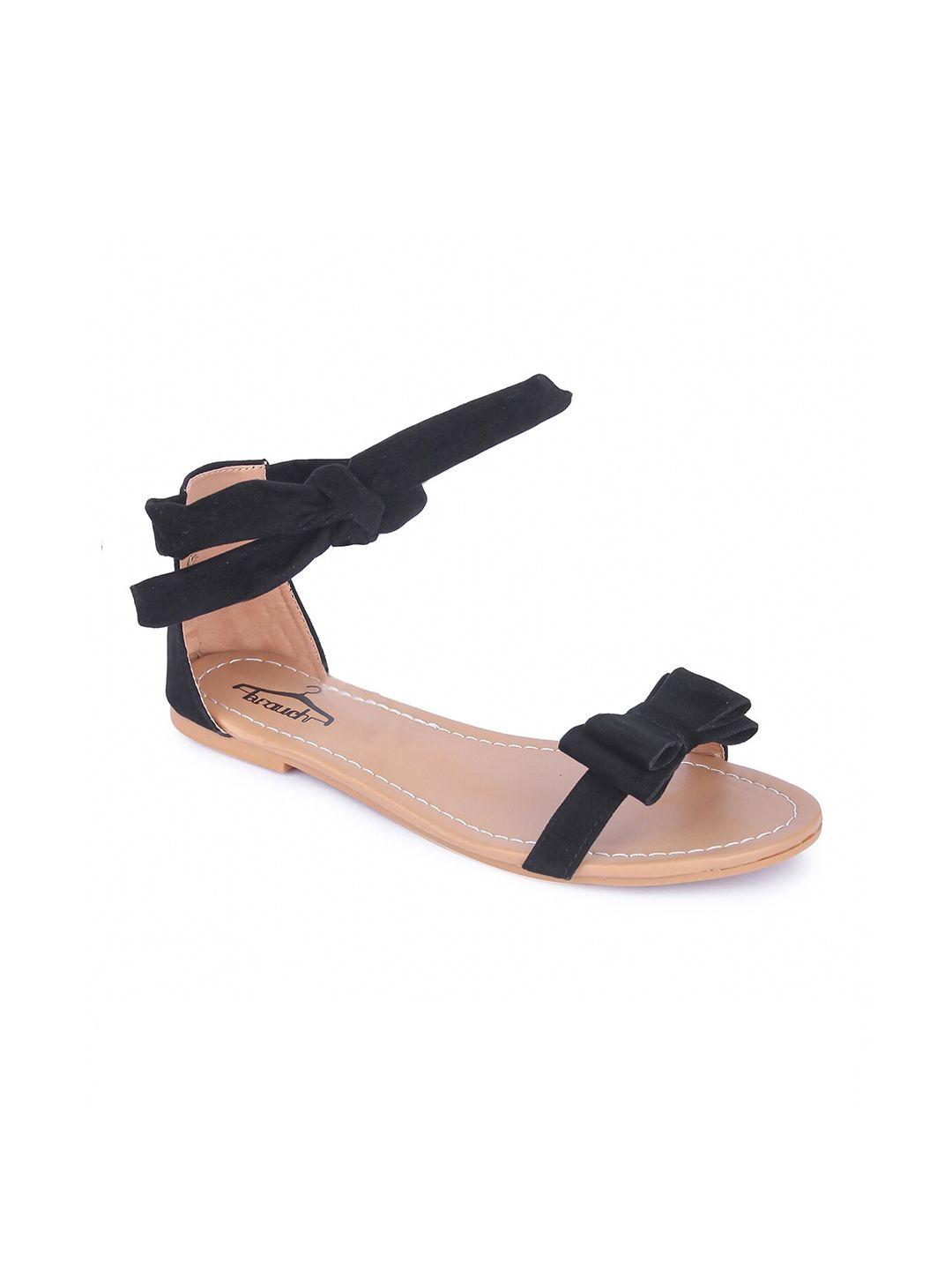 brauch women open toe backstrap flats