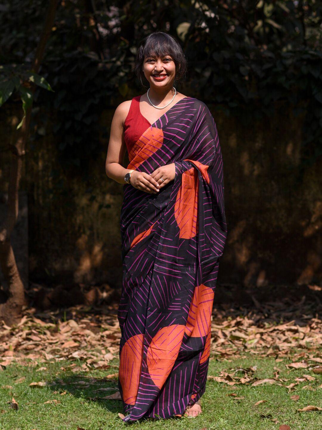 suta printed pure cotton saree