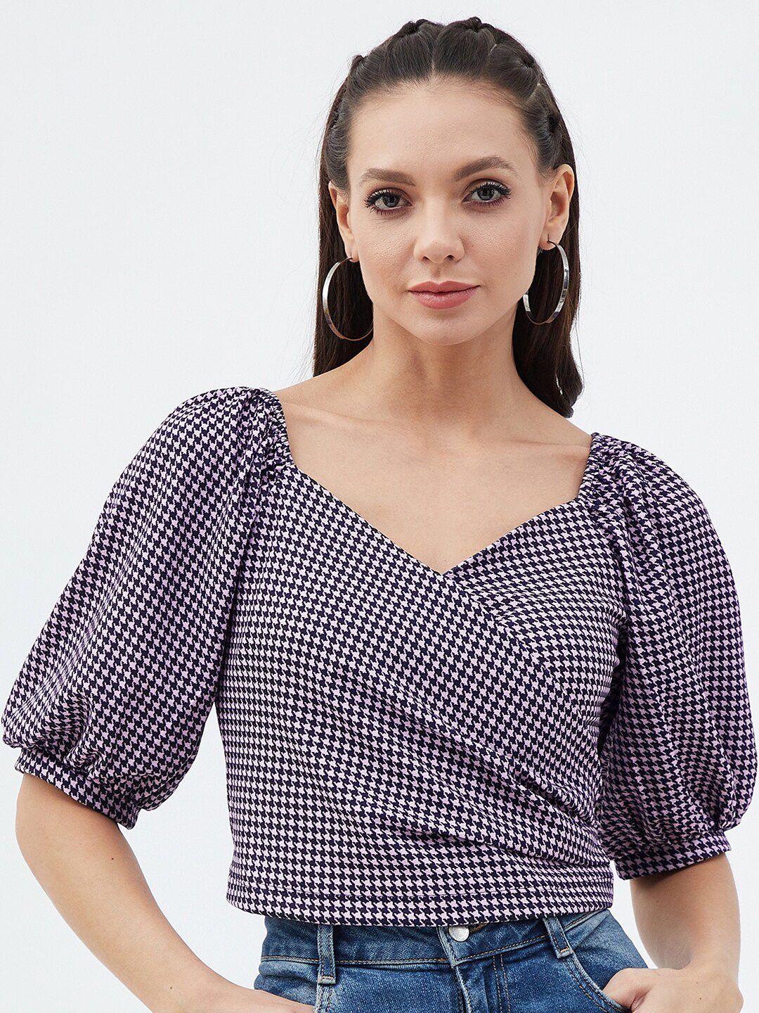 harpa abstract printed crop top