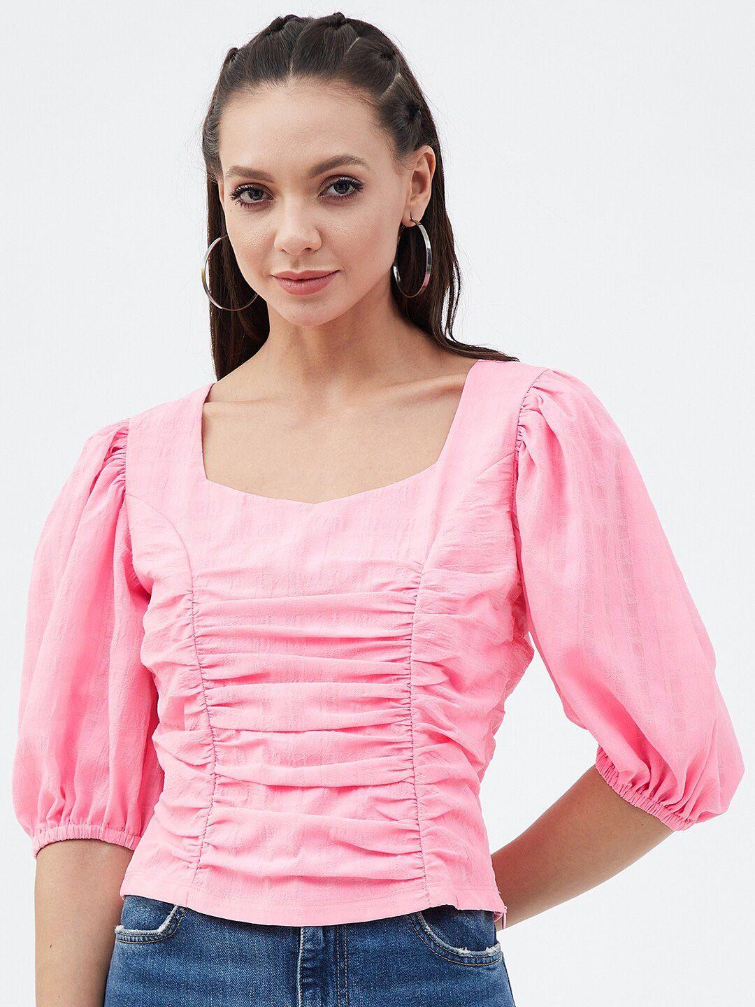 harpa square neck puff sleeved top