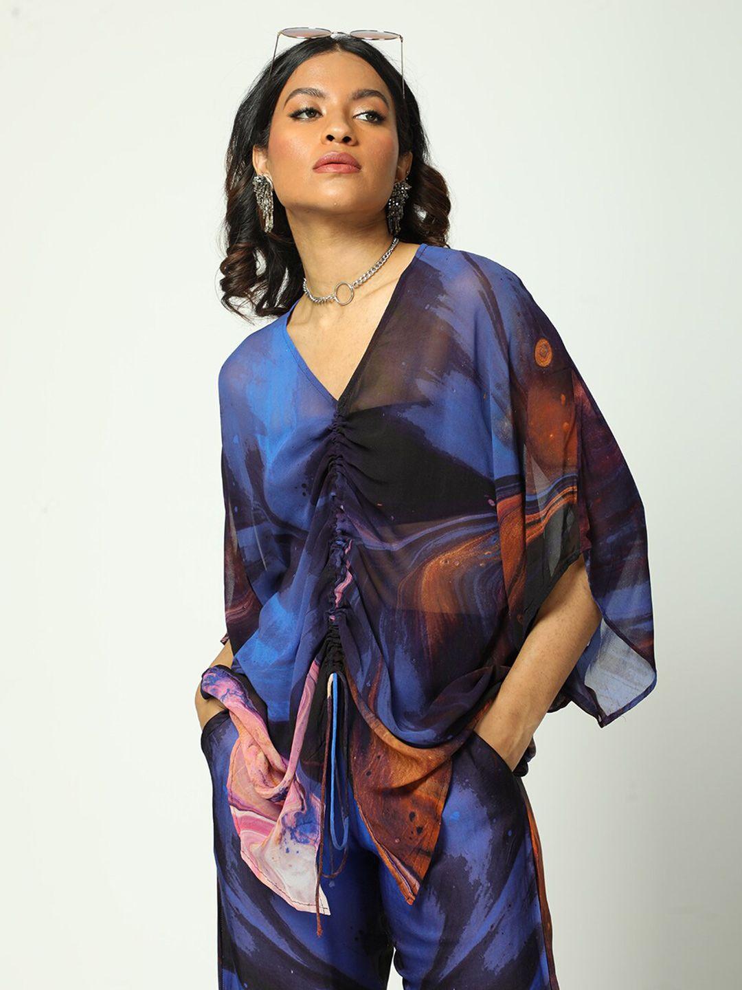 missy georgette kaftan top