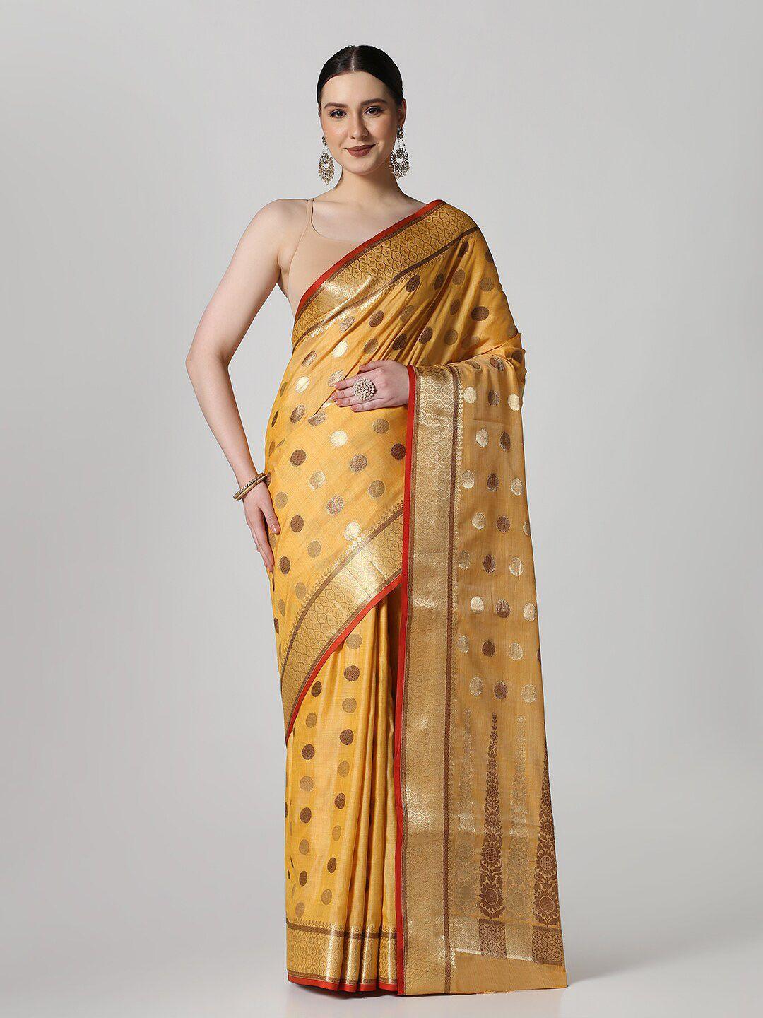 bombay selections woven design zari border banarasi saree