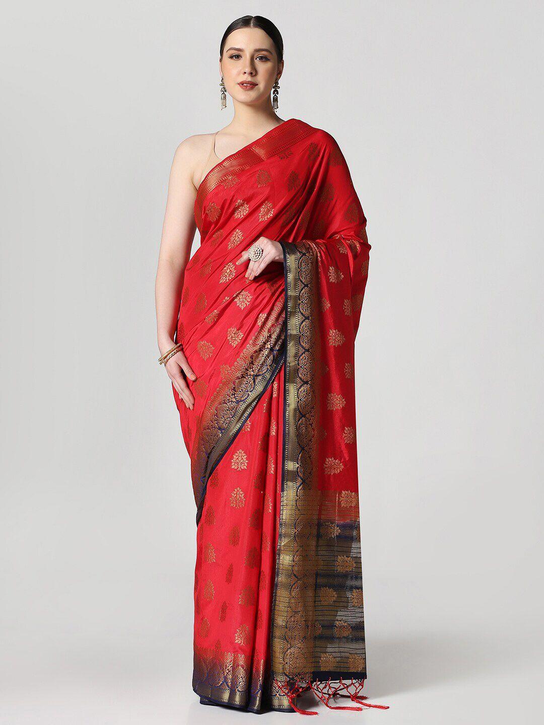 bombay selections ethnic motif zari banarasi saree