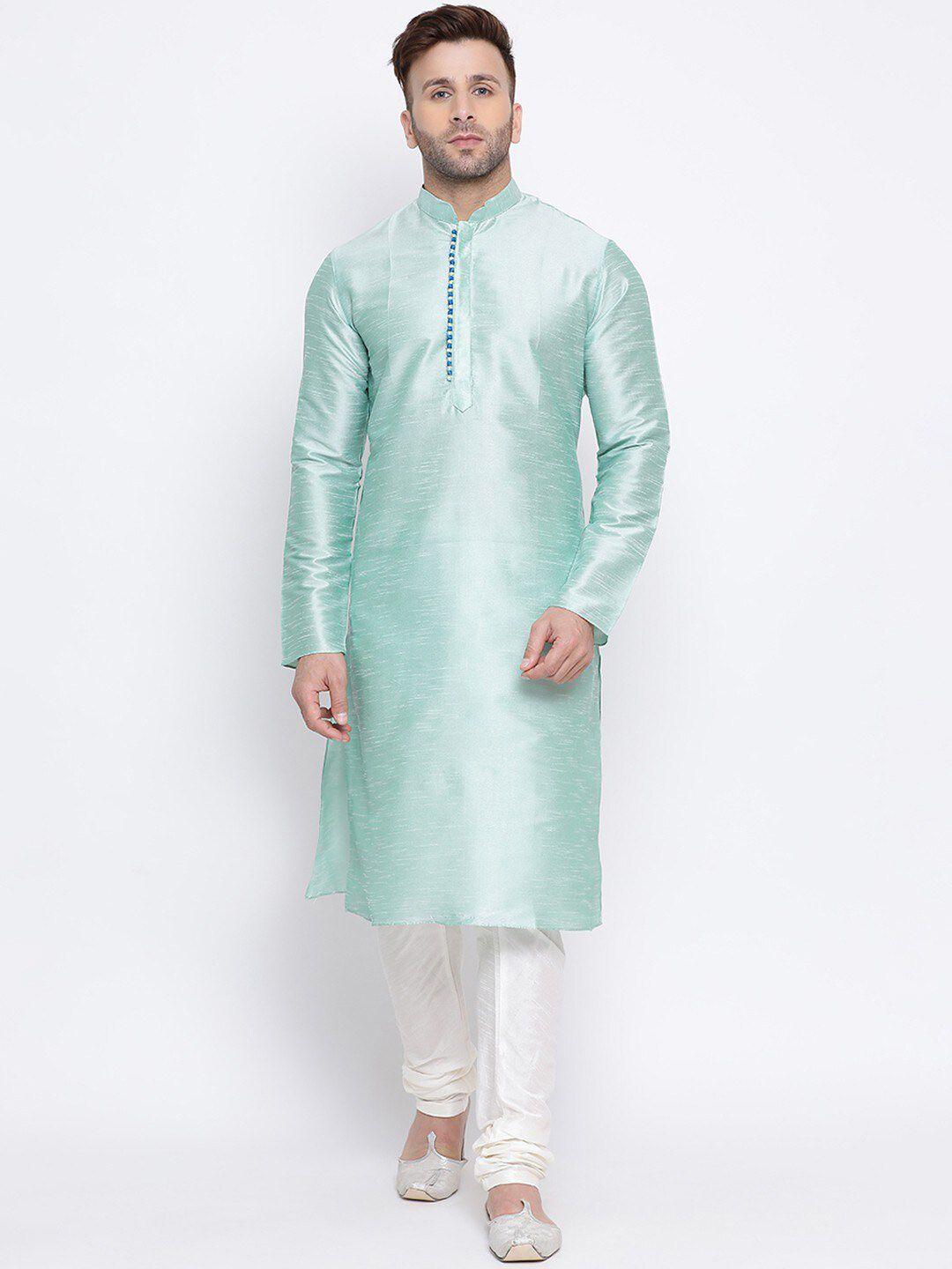 namaskar men mandarin collar kurta