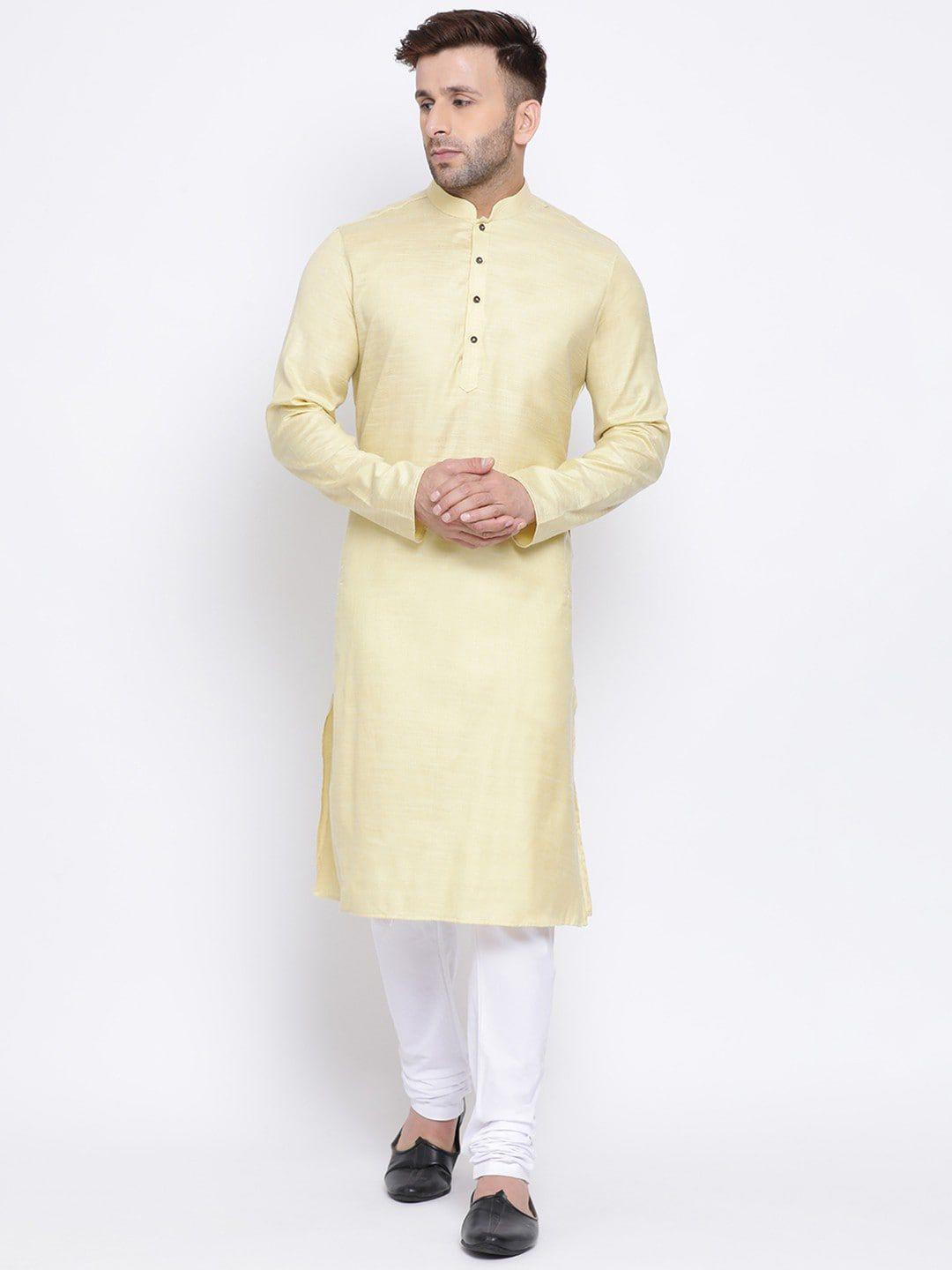 namaskar men mandarin collar cotton kurta