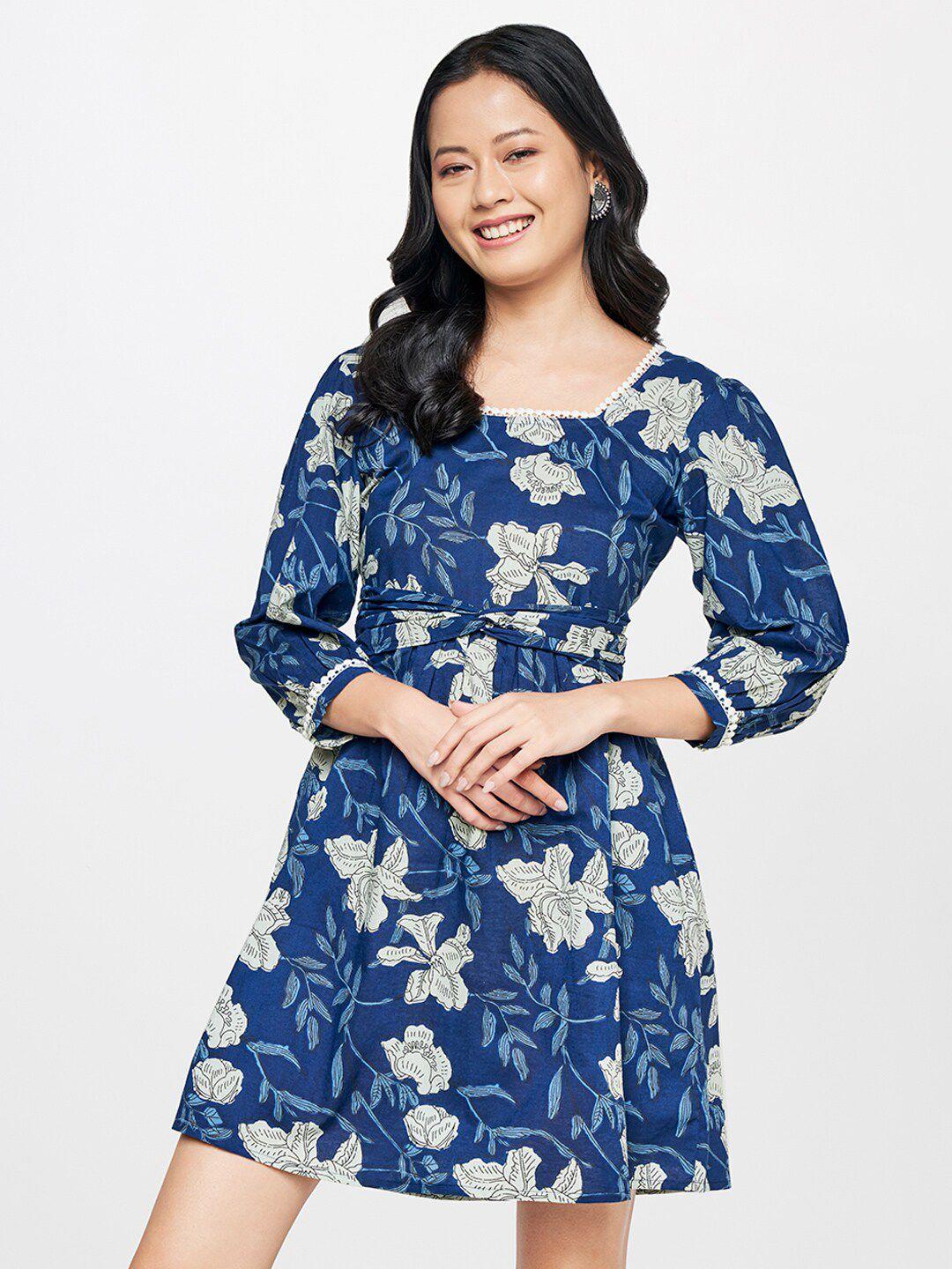 global desi floral cotton dress