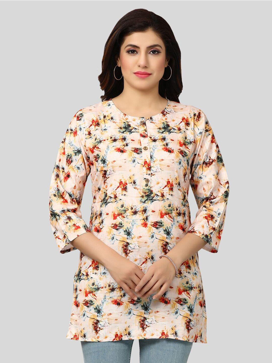 saree swarg floral printed kurti