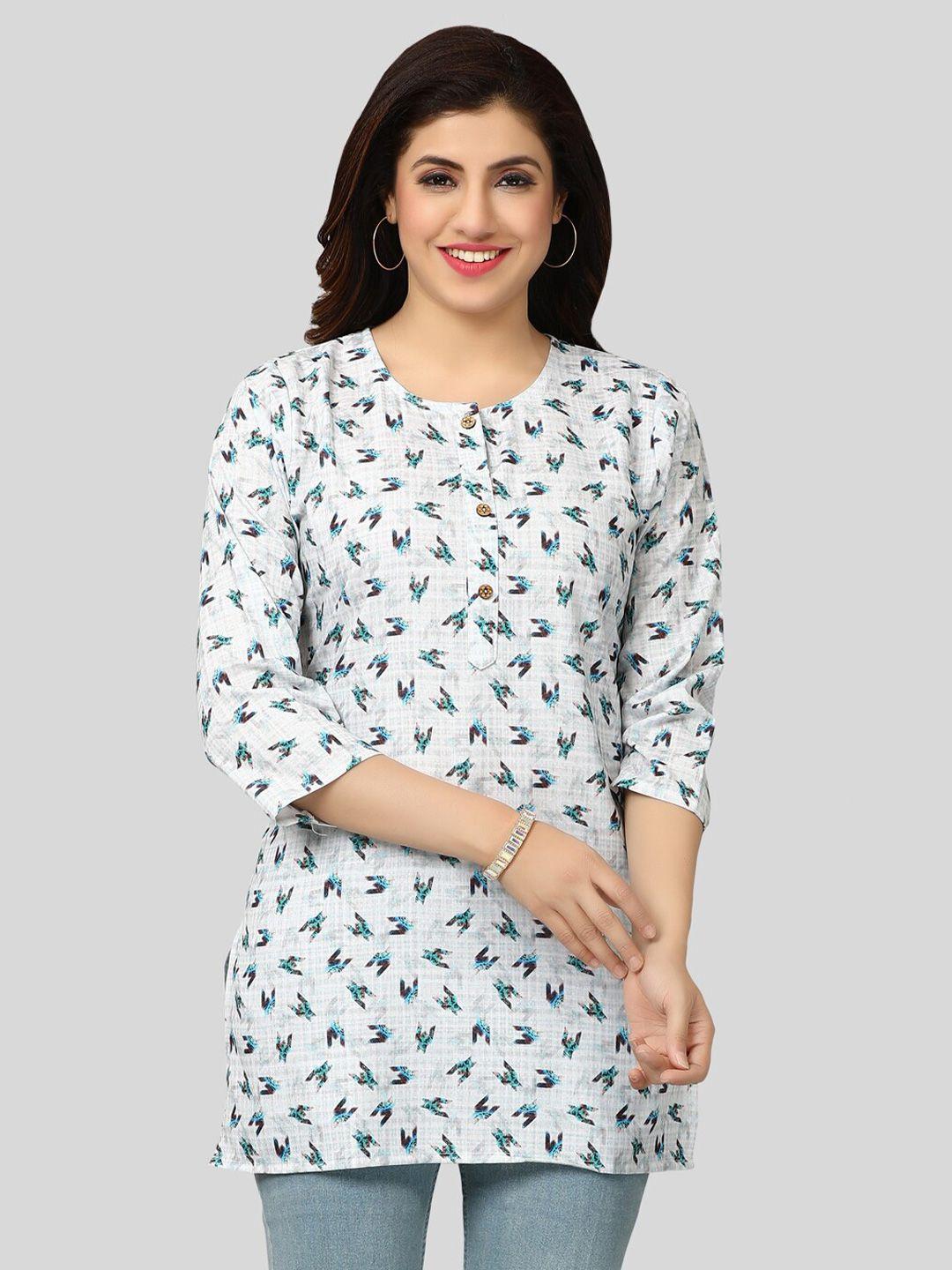 saree swarg women round neck printed kurti