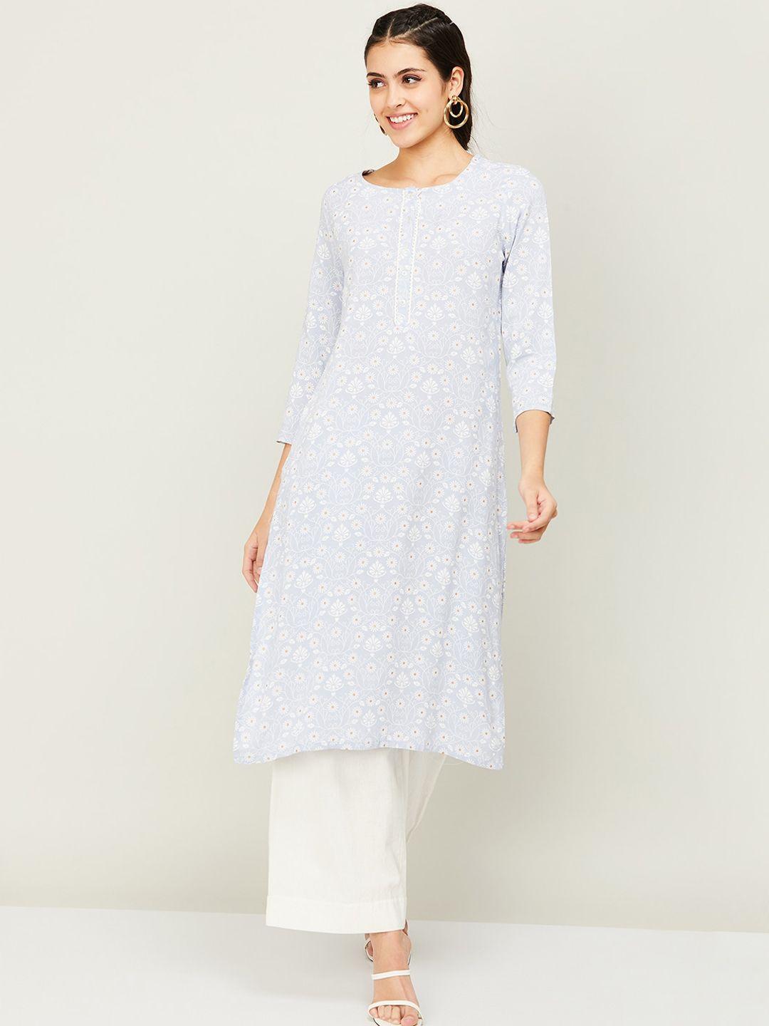 melange by lifestyle women floral printed kurta