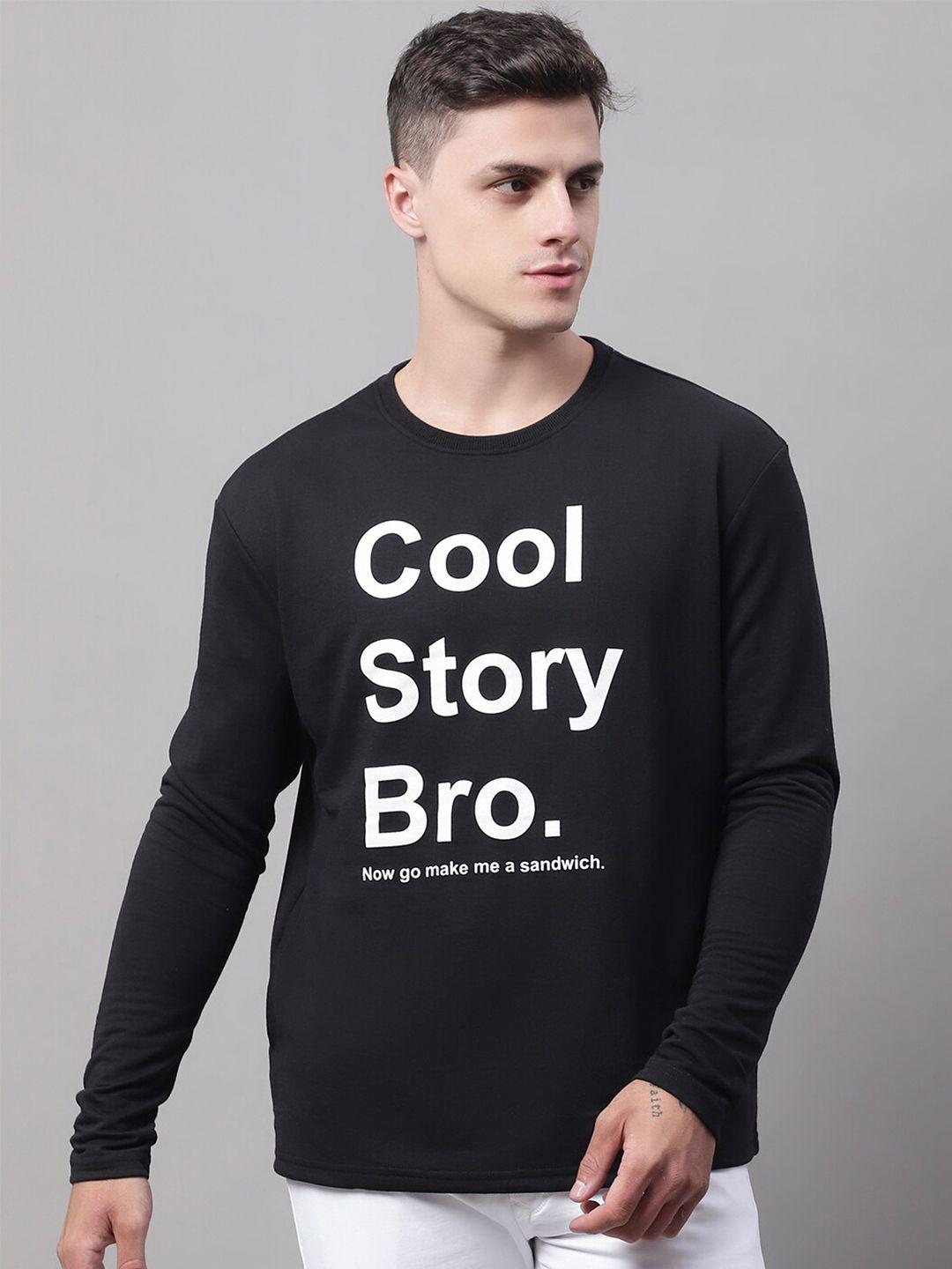 door74 men printed cotton pullover sweatshirt