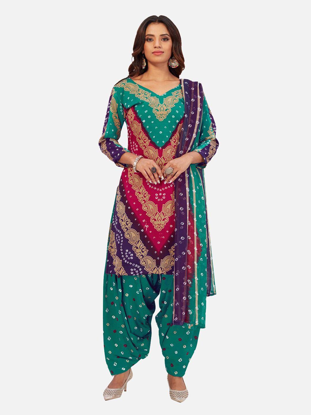 salwar studio printed unstitched dress material