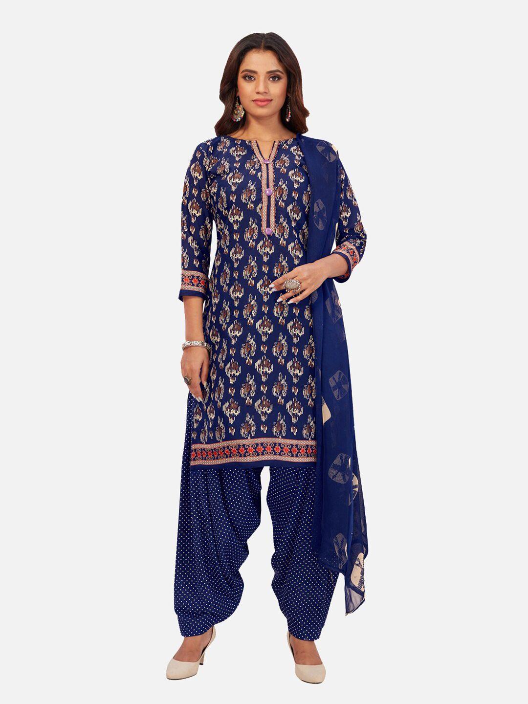 salwar studio printed unstitched dress material