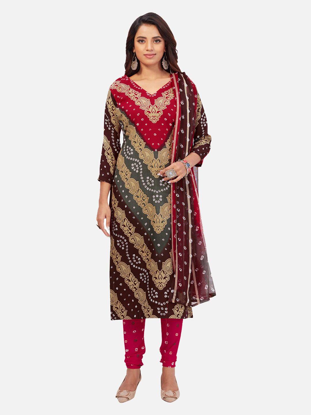 salwar studio printed unstitched dress material