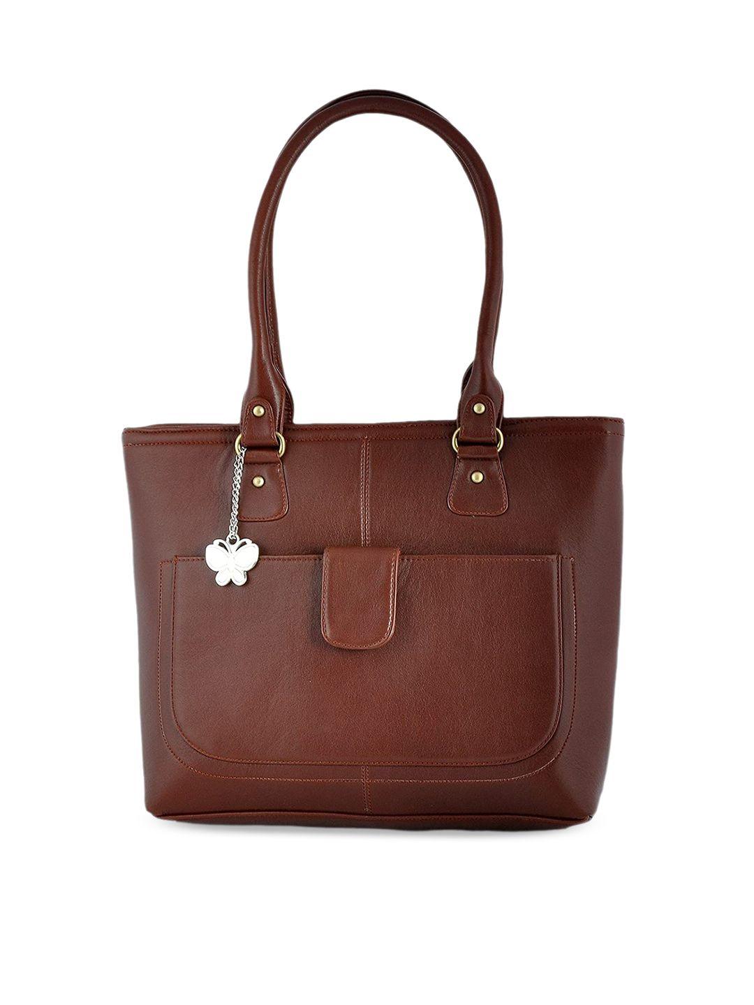 butterflies structured shoulder bag