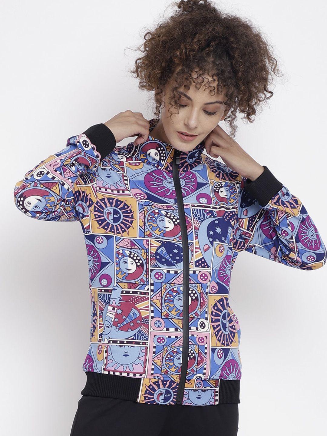 chkokko women printed lightweight bomber jacket