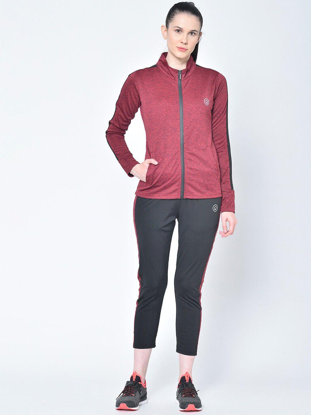 chkokko women sports zipper running winter tracksuits set