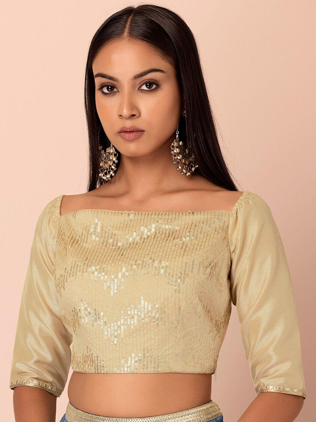 indya embroidered crop tops