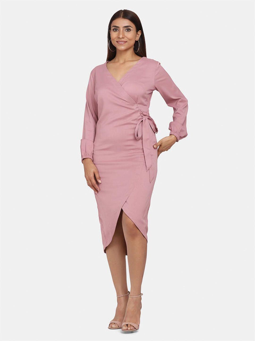 powersutra puff sleeve wrap dress