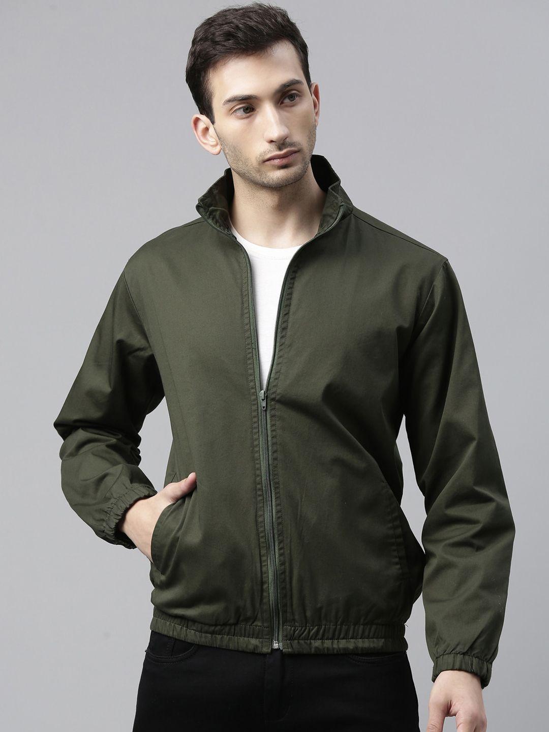 cinocci men olive green sporty jacket