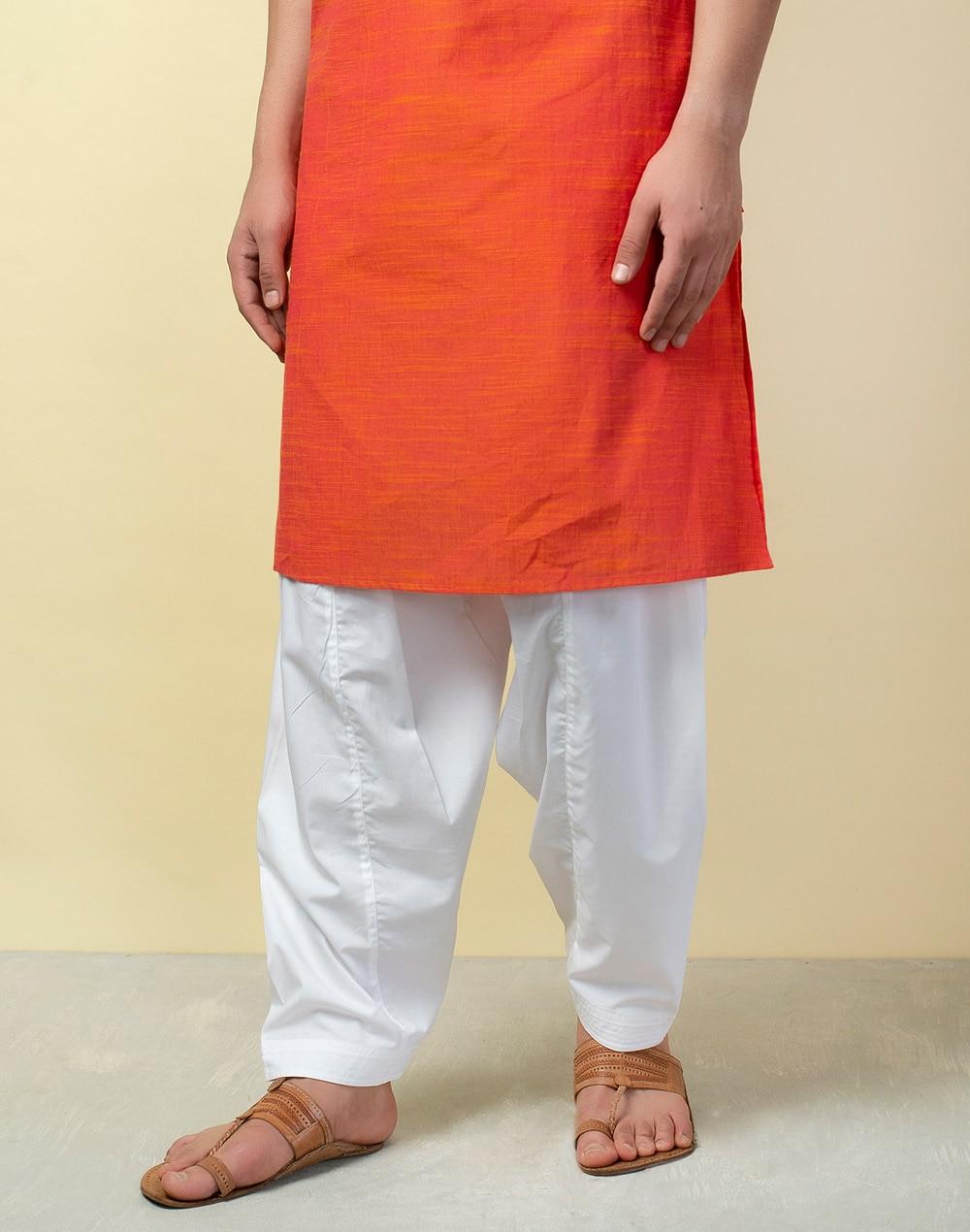 white cotton salwar