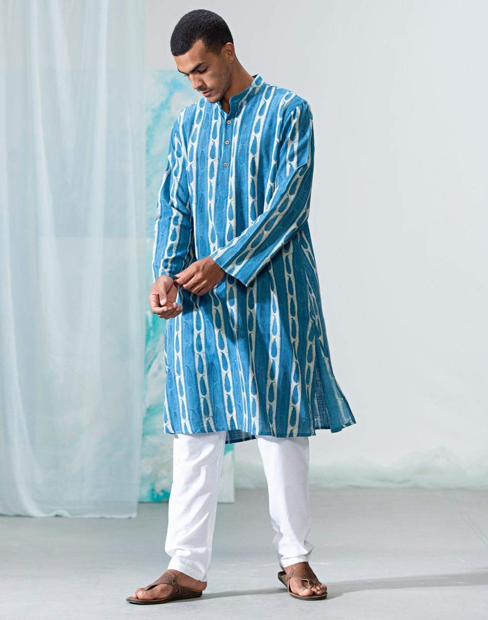 cotton slub long kurta