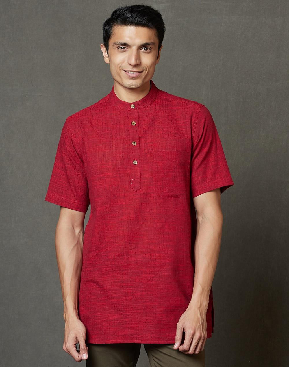 cotton dobby short kurta