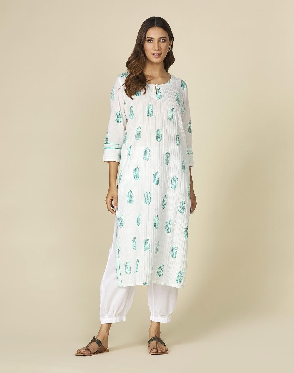 cotton printed long kurta