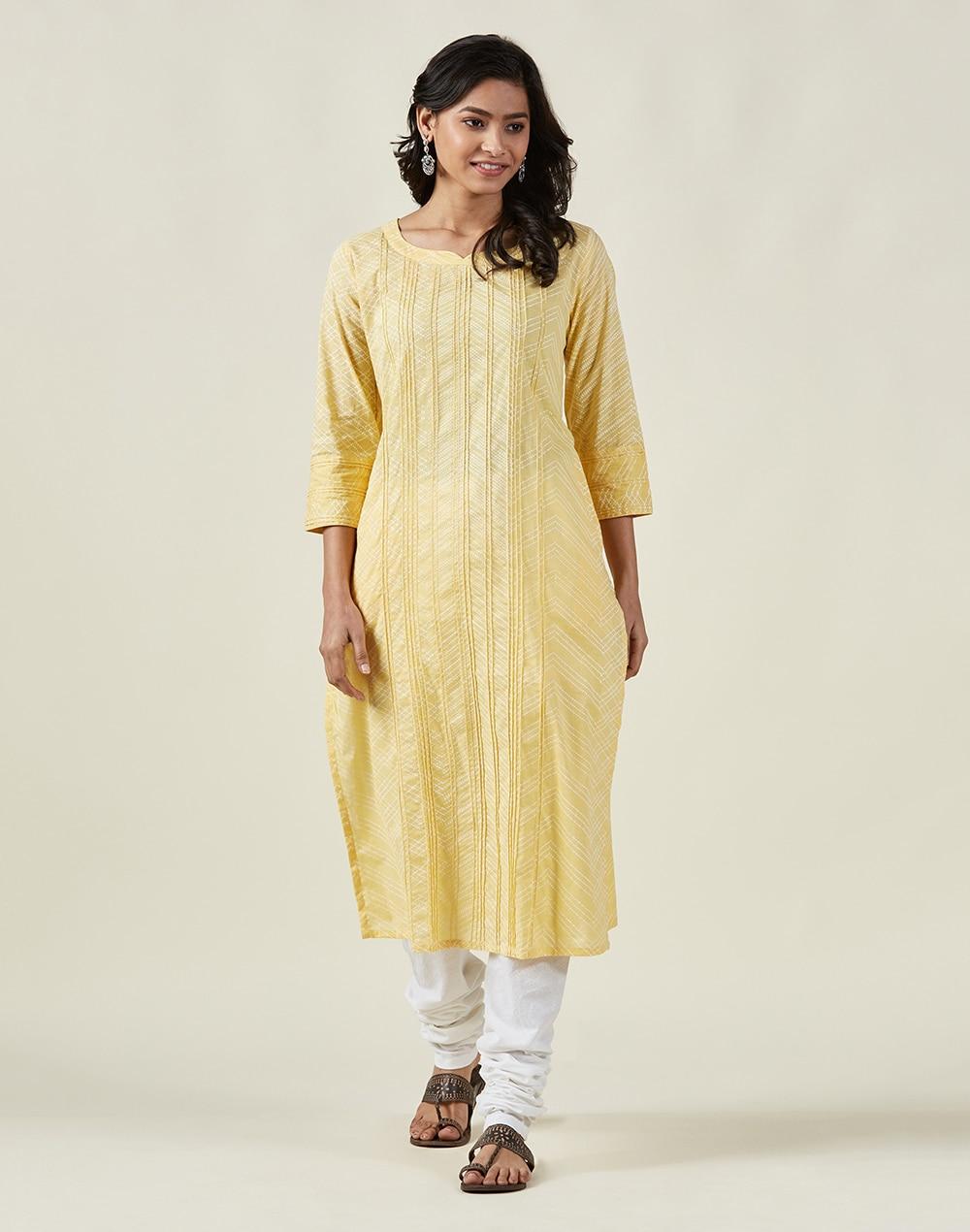 cotton printed long kurta