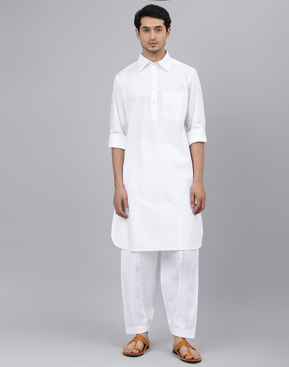 cotton poplin comfort fit kurta set