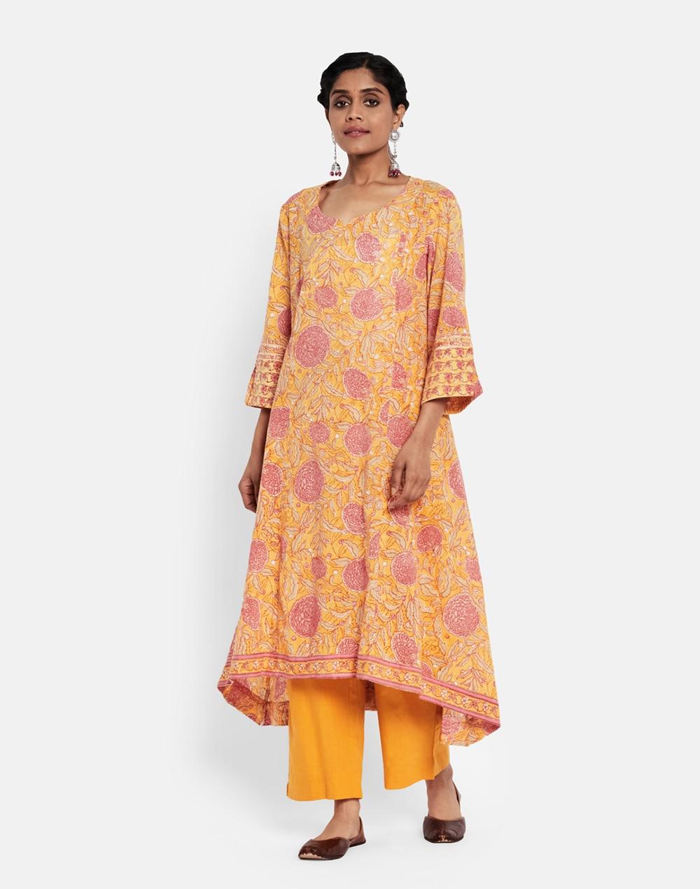 cotton printed 2pc kurta set