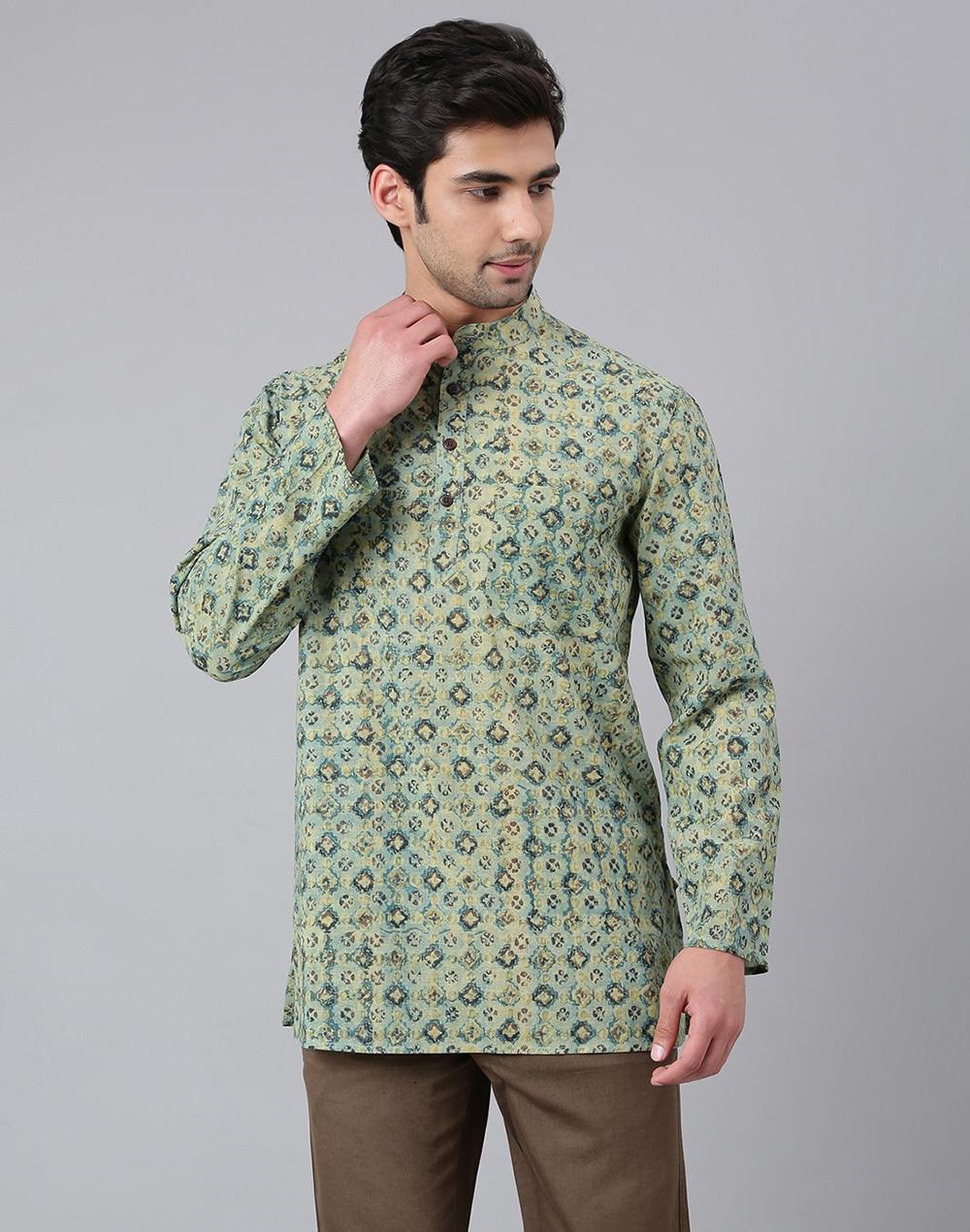 cotton printed short kurta