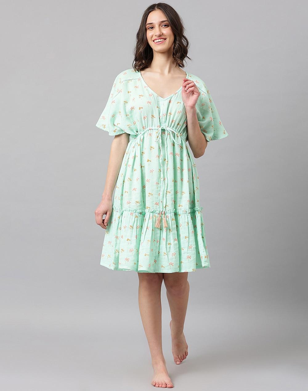 cotton printed night dress