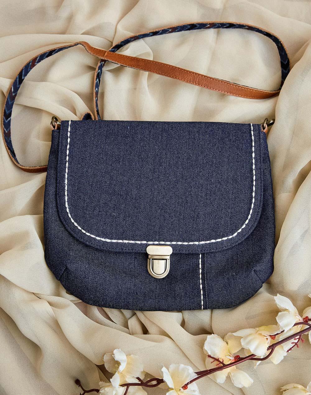 fabnu blue sling bag