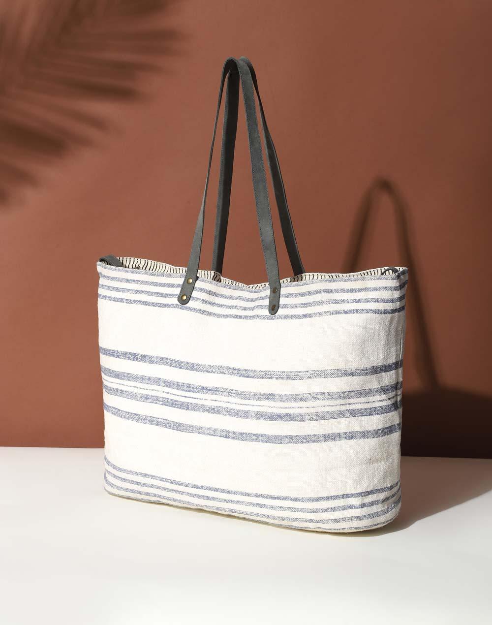 offwhite jute tote