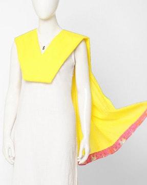 yellow cotton dupatta