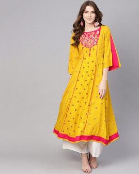 embellished anarkali kurta