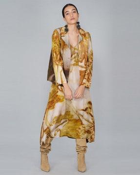 abstract print jacket