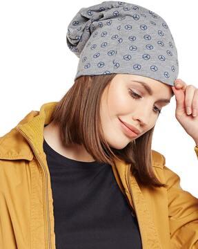 printed beanie