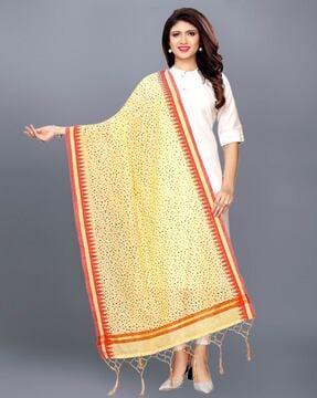 micro print dupatta