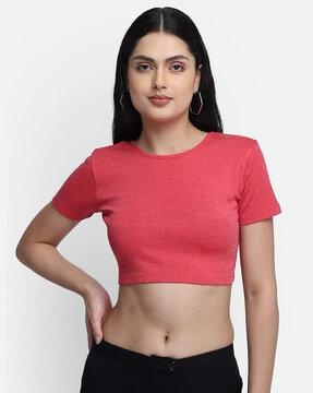 solid crop top