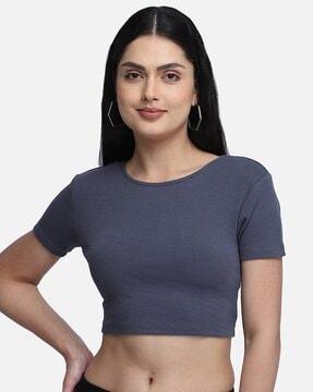 solid crop top