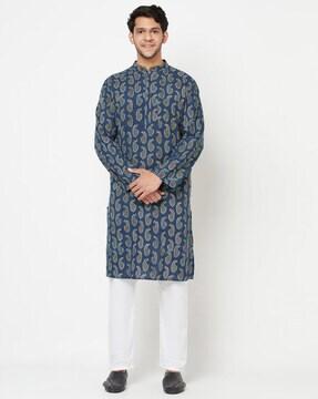 paisley long kurta