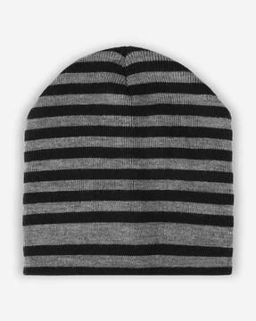 striped winter beanie