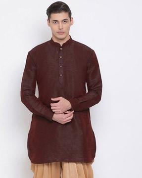 textured short kurta